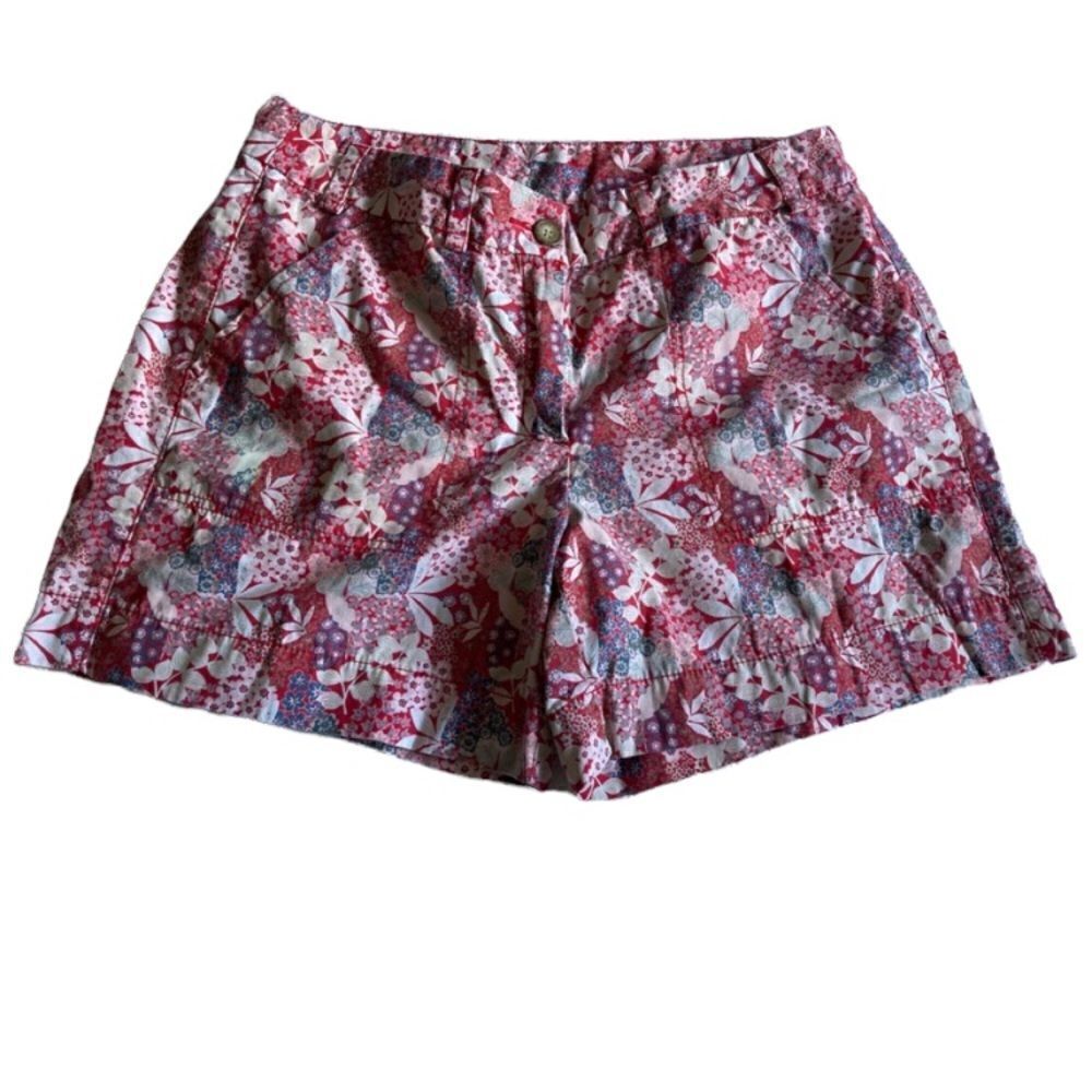 Red & Blue floral shorts